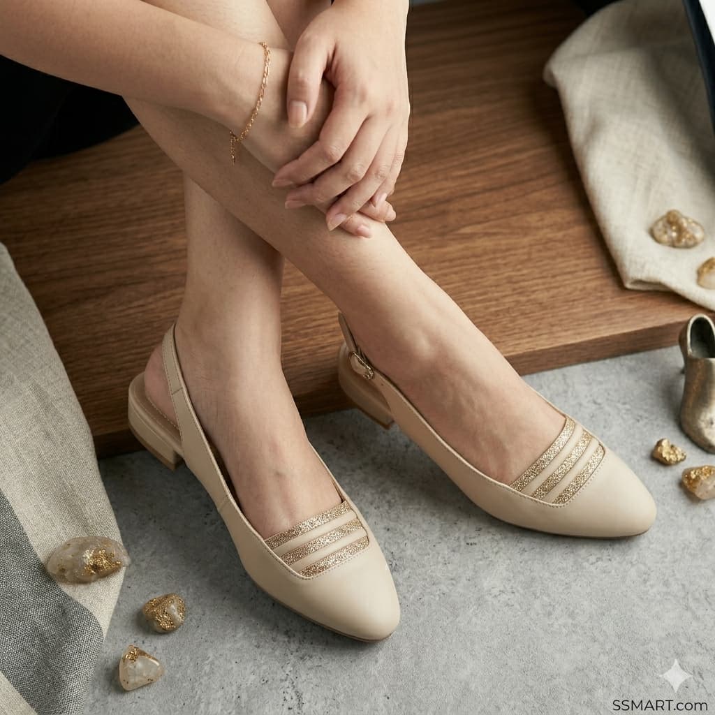 Premium Handcrafted Ethnic Juttis Beige Colour