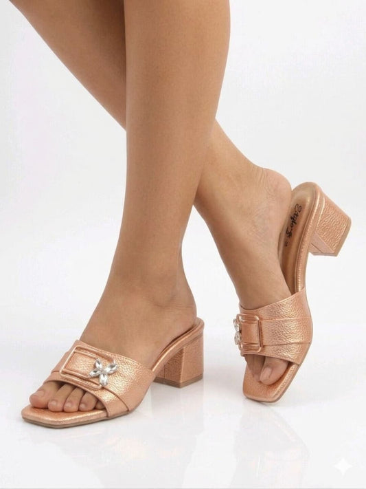 Premium Simple Soft Casual Women Sandel BZ1004 Peach