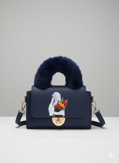 Fur Handle with Hijabi embose
