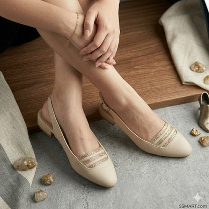 Premium Handcrafted Ethnic Juttis Beige Colour