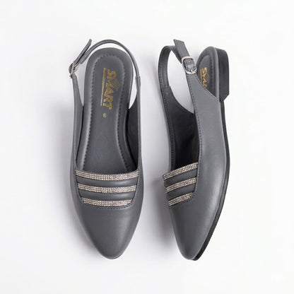 Premium Handcrafted Ethnic Juttis Gray Colour