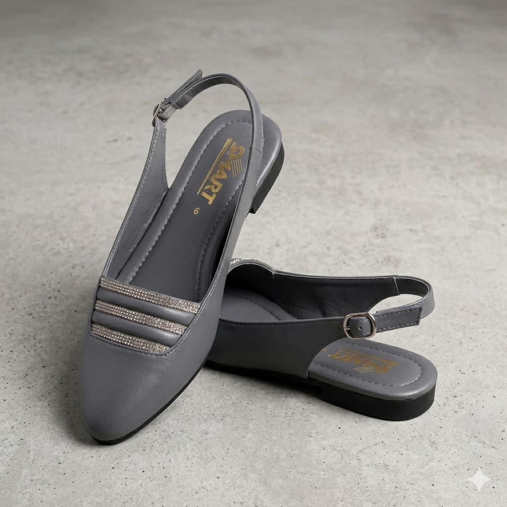 Premium Handcrafted Ethnic Juttis Gray Colour