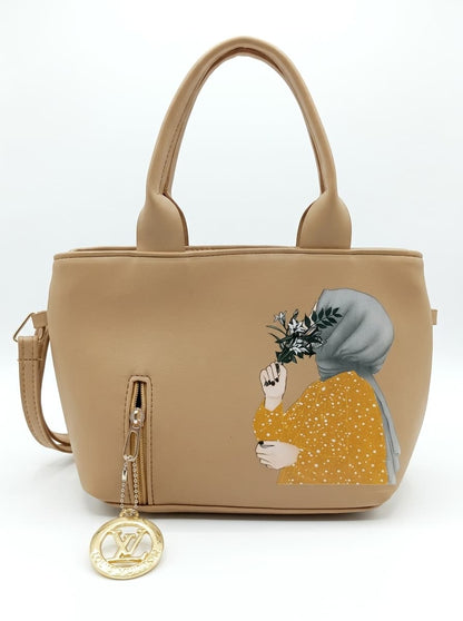 Printed Hijabi Embose Bag