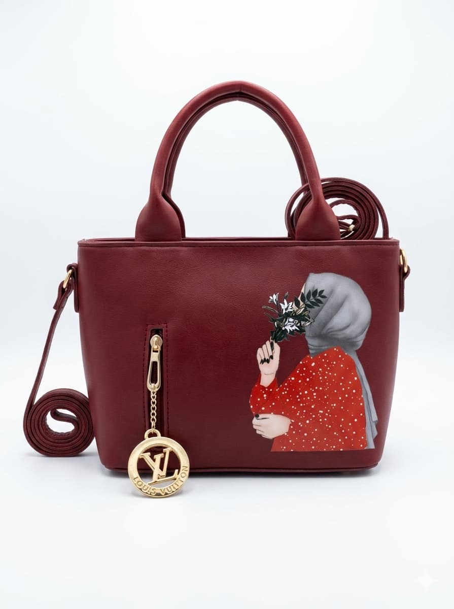 Printed Hijabi Embose Bag