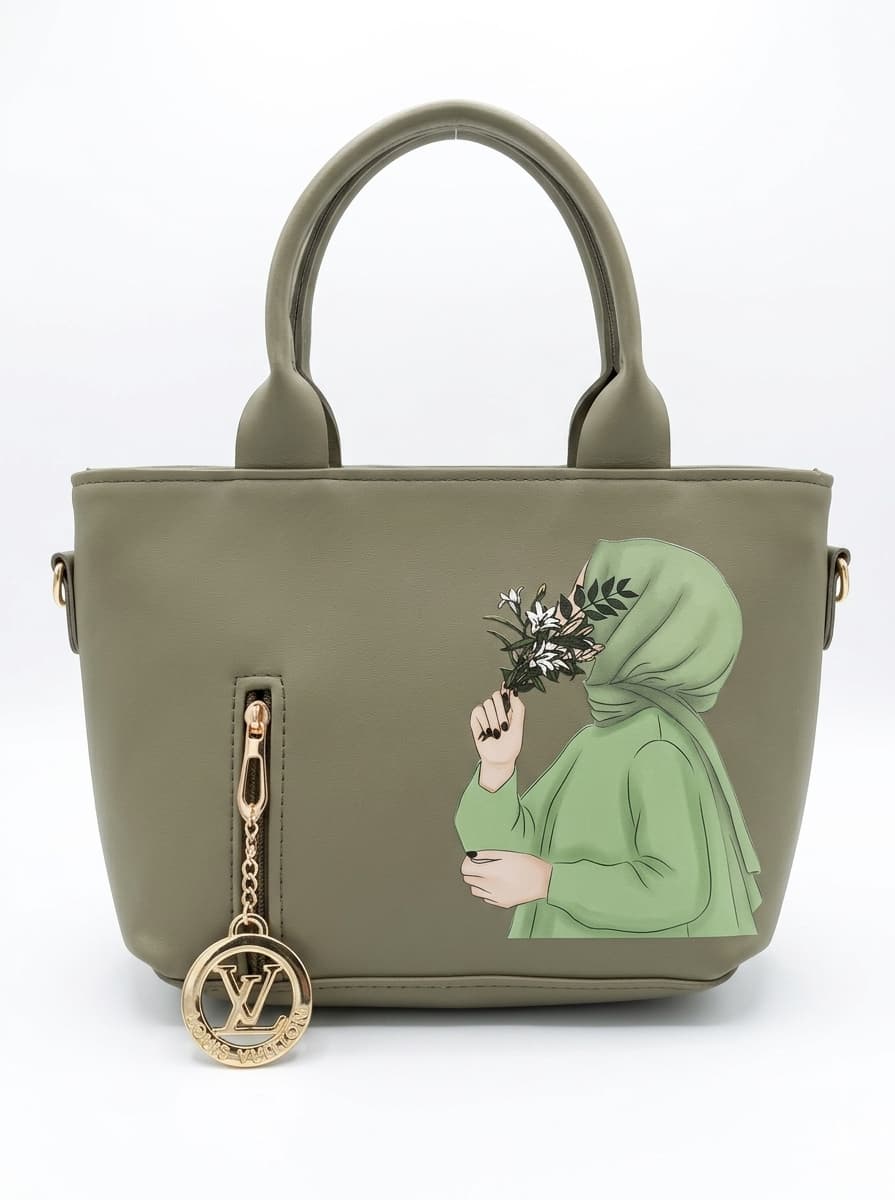 Printed Hijabi Embose Bag
