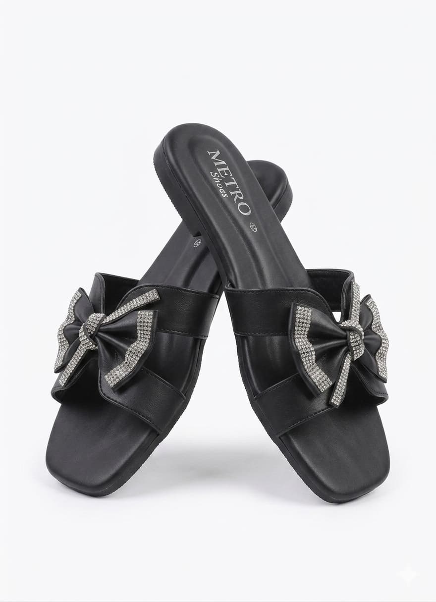 Black Casual Women Slipper BZ05