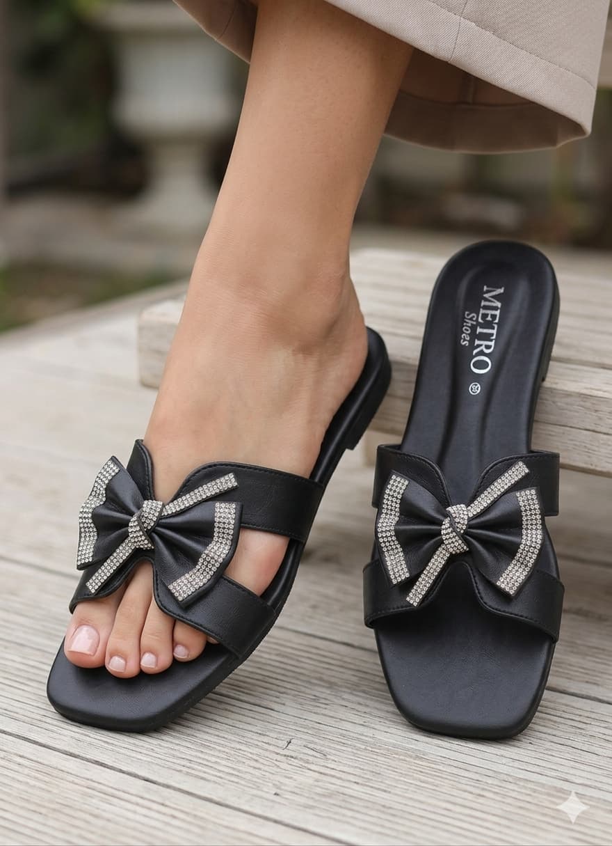 Black Casual Women Slipper BZ05