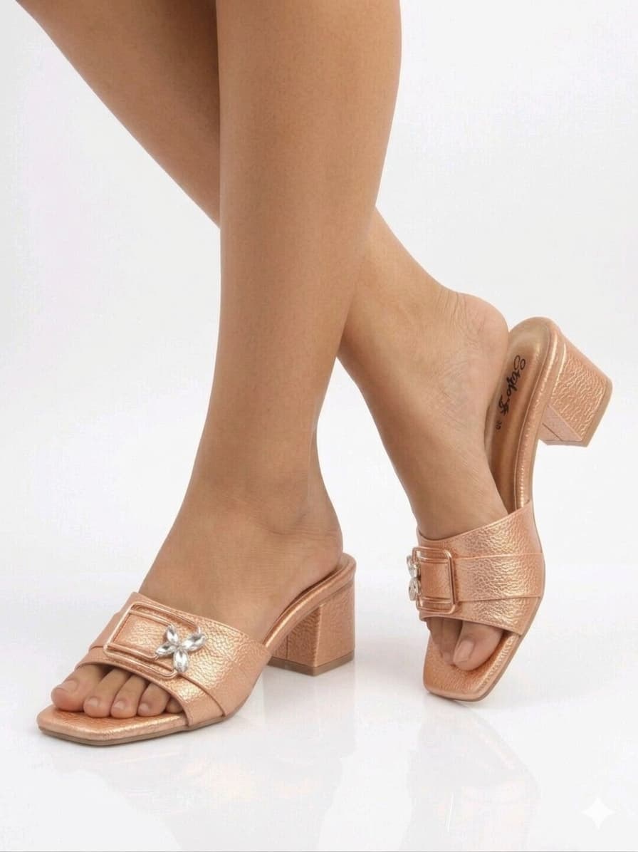 Premium Simple Soft Casual Women Sandel BZ1004 Peach