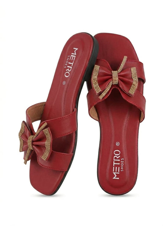 Maroon Casual Women Slipper BZ01