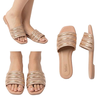 Premium Crystel Casual Women Slipper BZ106
