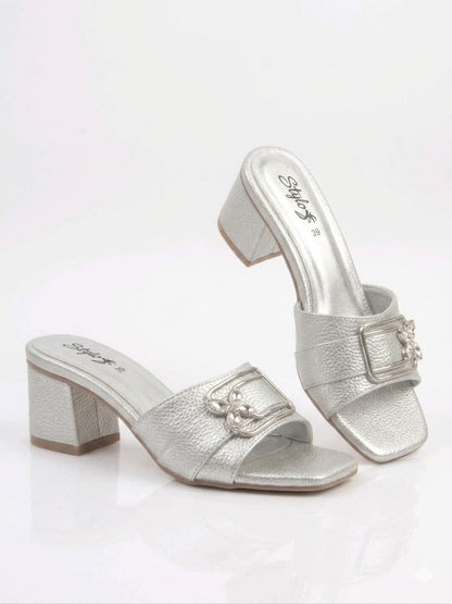 Premium Simple Soft Casual Women Sandel BZ1004 Silver
