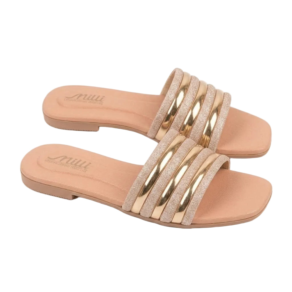 Premium Crystel Casual Women Slipper BZ106