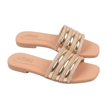 Premium Crystel Casual Women Slipper BZ106