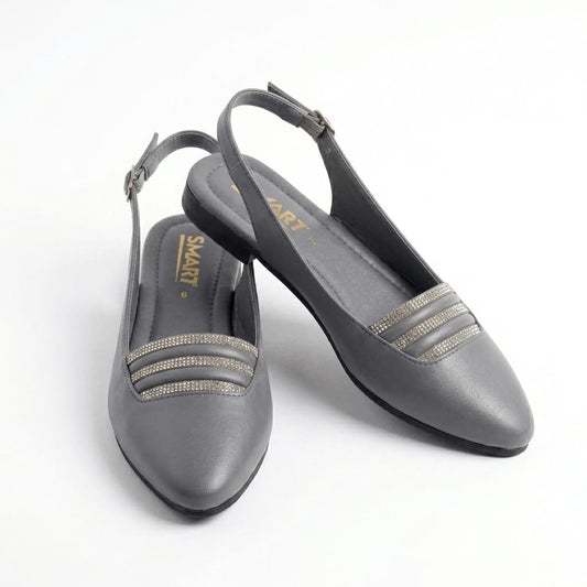 Premium Handcrafted Ethnic Juttis Gray Colour