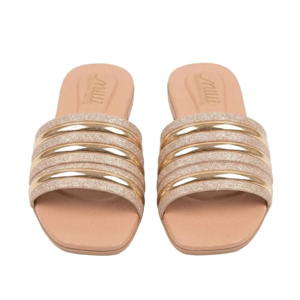 Premium Crystel Casual Women Slipper BZ106