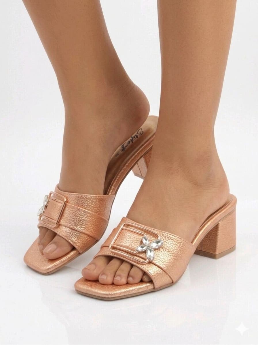 Premium Simple Soft Casual Women Sandel BZ1004 Peach