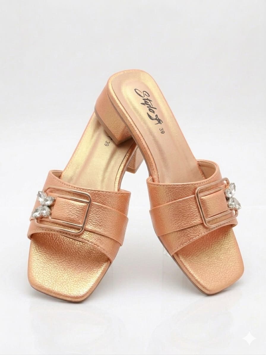 Premium Simple Soft Casual Women Sandel BZ1004 Peach