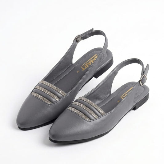 Premium Handcrafted Ethnic Juttis Gray Colour