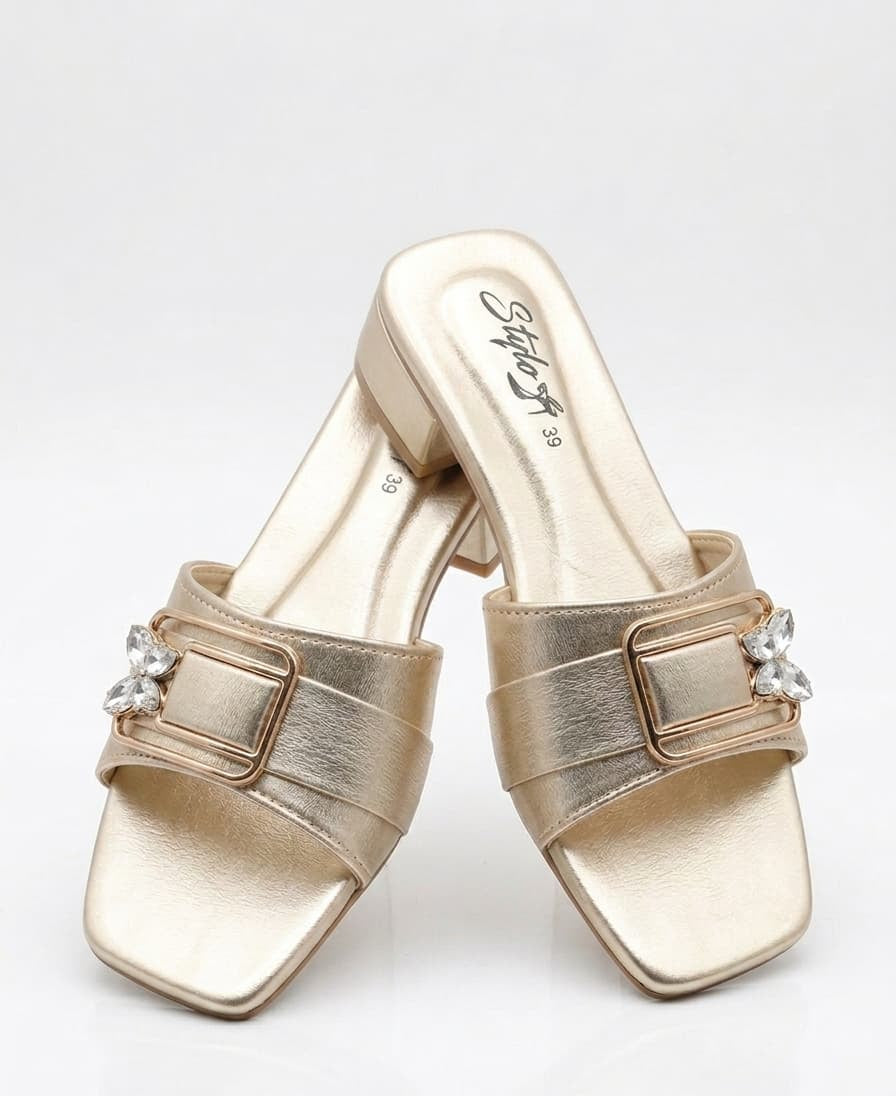 Premium Soft Casual Women Sandal | Light Golden | Sizes 6-11