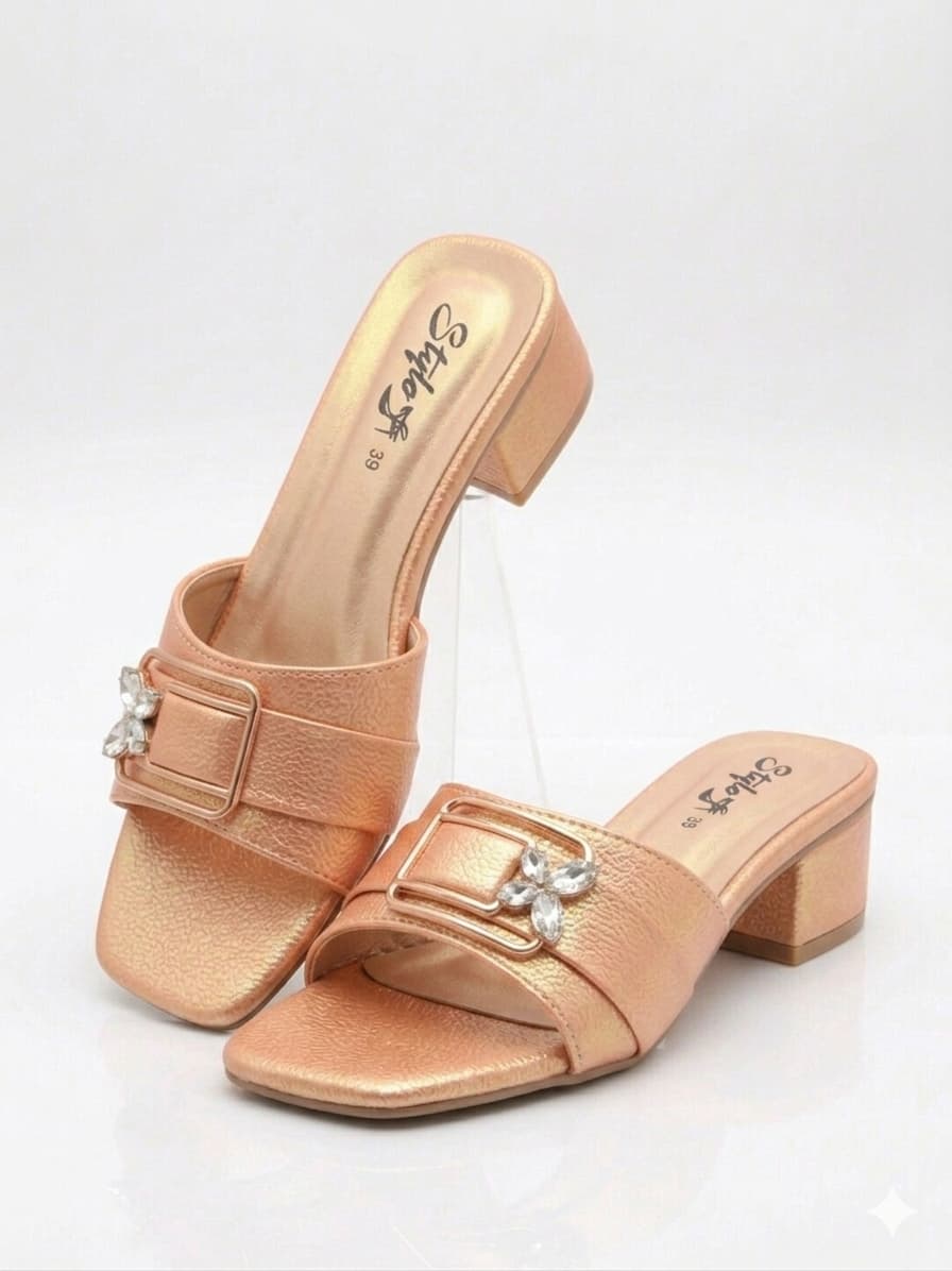 Premium Simple Soft Casual Women Sandel BZ1004 Peach