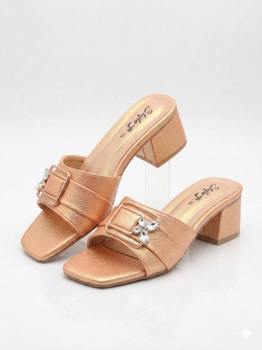 Premium Simple Soft Casual Women Sandel BZ1004 Peach