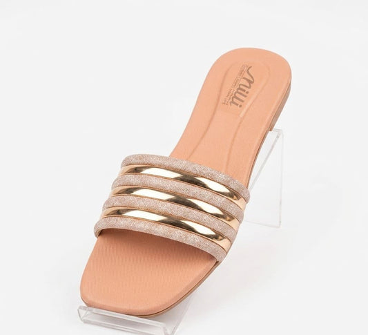 Premium Crystel Casual Women Slipper BZ106